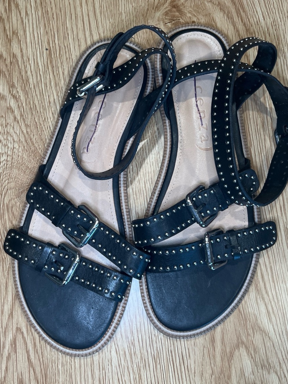 Free People Vicenza Atanado Preto gladiator sandals size 7